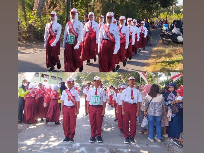 KEGIATAN GERAK JALAN TINGKAT SD SE-KECAMATAN BANYUPUTIH